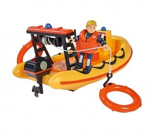 Sam le Pompier Neptune, bateau avec figurine
