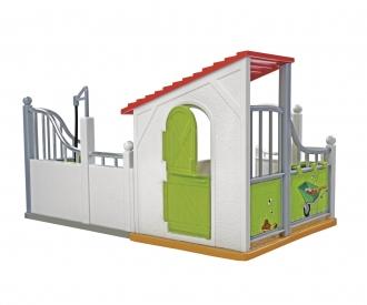 Horse Box Nature World avec écurie et cheval, 22 pièces
