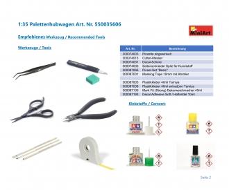 MiniArt Hand Pallet Truck Set Model Kit 1:35