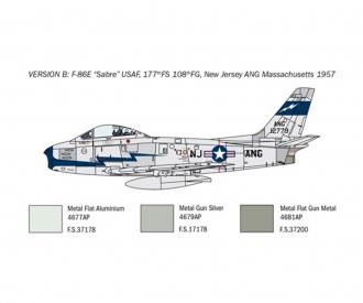 Italeri F-86E Sabre Aircraft Model Kit 1:48