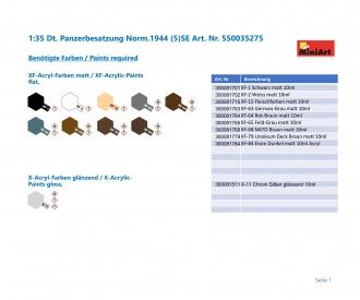 1:35 Dt. Panzerbesatzung Norm.1944 (5)SE