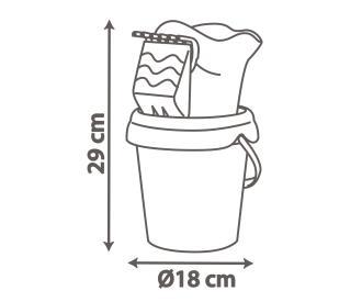 Micky  sand bucket set with watering can