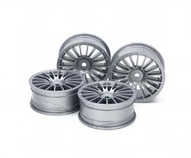 1:10 18-Spoke Grey Wheel Rims, RC accessory