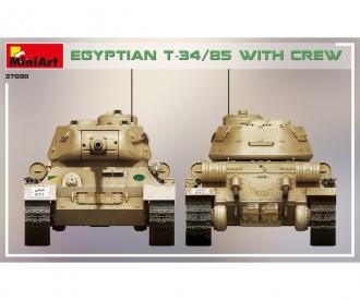 1:35 Egyptian T-34/85 w/crew (4)