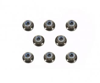 4mm Flange Lock Nut Bla (8)