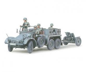 1:35 Ger. Krupp Protze, model kit with 37mm PAK