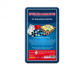 Collection de 99 jeux dans une boîte en métal