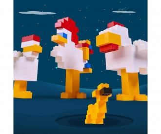 Blox 1000 briques rouges 4 plots en vrac