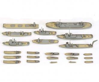 1:700 WL Dioramen-Set Schiffe&Boote (23)