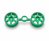 26mm 6-Spoke Wheel, model wheel set, green