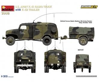 1:35 US Funkwagen K-51 mit Anhänger K-52