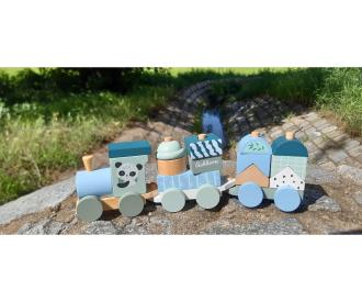 Wooden Train Panda - 16 Pieces
