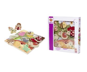 Feel Puzzle with Fabric - Bee Happy