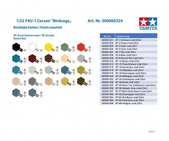 1:32 F4U-1 Corsair "Birdcage", plastic assembly kit