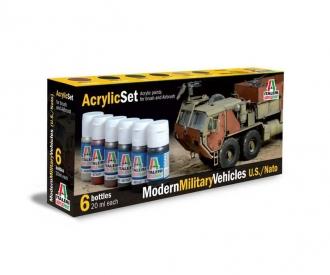 Acrylique Set Véhicules militaires modernes