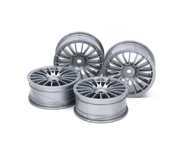 1:10 18-Spoke Grey Wheel Rims, RC accessory