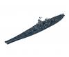 1:700 US Missouri Battleship, waterline model kit