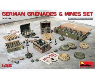 1:35 Ensemble de grenades/mines allemandes