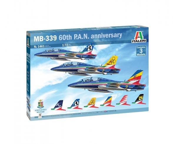 1:72 3pc Set Aermacchi MB-339 PAN 60Ann.