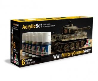 Italeri Acrylic Paint Set Military German Army