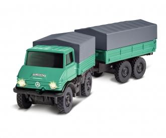 1:87 Mercedes-Benz Unimog Forst avec remorque 2.4G 100%RTR