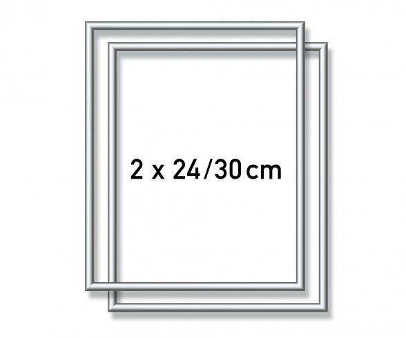 2 Aluminium Frames Silver 24 x 30 cm - Painting by Numbers