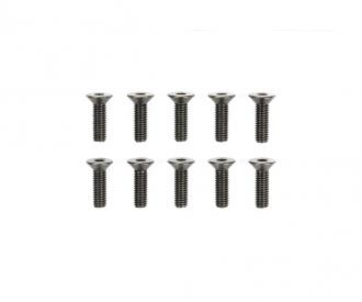 3x10mm Steel CS HexHead Screws (10)