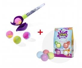 Glibbi Care Bears Surprise Bombe De Bain En 1 Sur 4 Couleurs, Avec Figurine Surprise, Figurine à Collectionner, 100 G, à Partir De 3 Ans