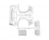 Scania H Parts, model parts set, bumper fenders