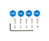 Wheel Hub Clamp Type 4mm, RC hub set, blue