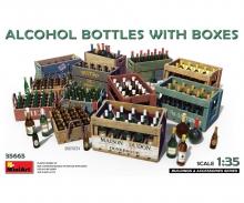 1:35 Alcohol Bottles w/Boxes-Set
