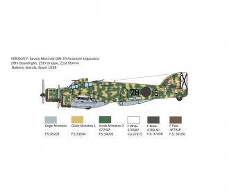 Italeri S.M.79 M Sparviero Aircraft Kit 1:72