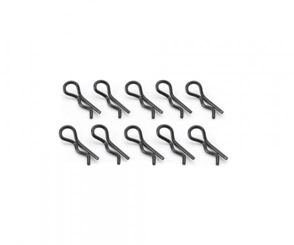 Body pins 14 mm, 10 pieces, black