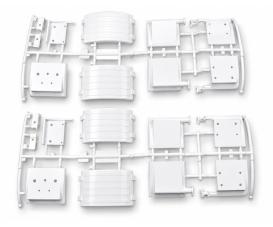 Rear Fender Y Parts, model spare part, white