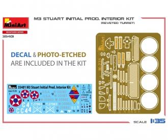 1:35 M3 Stuart Initial Prod. w. Interior