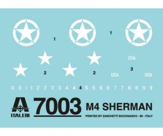 Italeri M4 Sherman model kit 1:72 scale tank