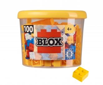 Blox 100 briques jaunes 4 plots en boîte