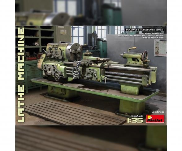 MiniArt Lathe Machine Model Kit 1:35 Scale