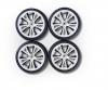 1:10 M-Design Wheel Set, model wheels, white black