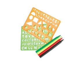 A&F Pochoirs à colorier avec stylos