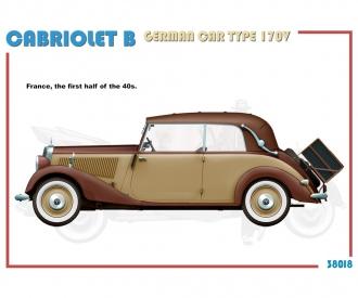 1:35 Voiture allemande Type 170V Cabriolet B