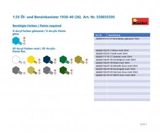 1:35 Oil & Petrol Cans 1930-40 (36)