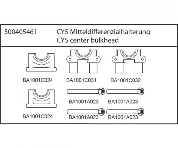 CY5 Support de différentiel central