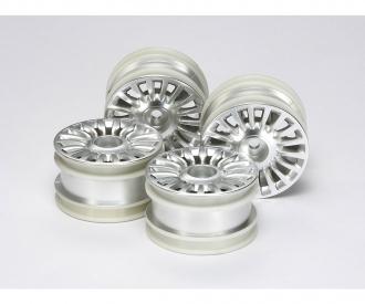 M-Chassis Wheel-Set Fiat 500, RC wheels, silver