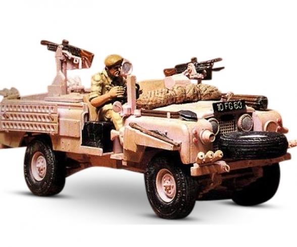 1:35 Brit.SAS Land Rover, plastic model kit