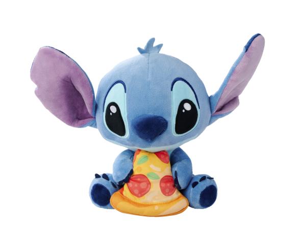 Disney Stitch w. Pizza, 25cm Disney Stitch w. Pizza, 25cm