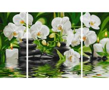Spa Oasis Triptych - Painting by Numbers