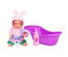Mini New Born Baby Bathfun Baby mit Badewanne
