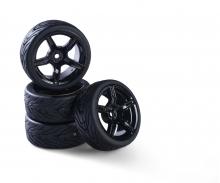 1:10 Design 5sp Wheel Set, wheels, black