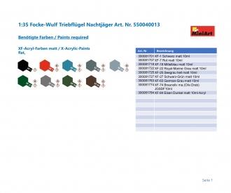 1:35 Focke Wulf Triebflugel Nachtjager